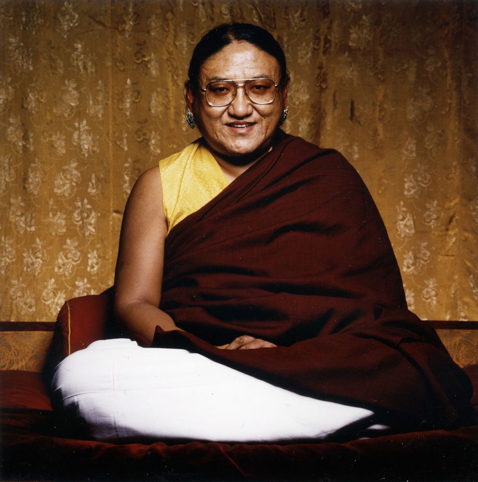 Young Sakya Trizin in traditional monastic attire